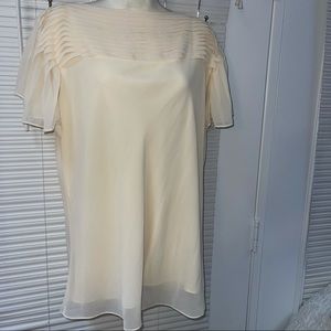 Isaac Mizrahi Pleeted Top